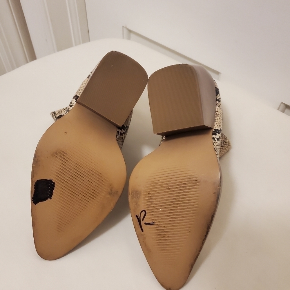 Abound Kayla Snakeprint Block Heel Booties Size 6… - image 5